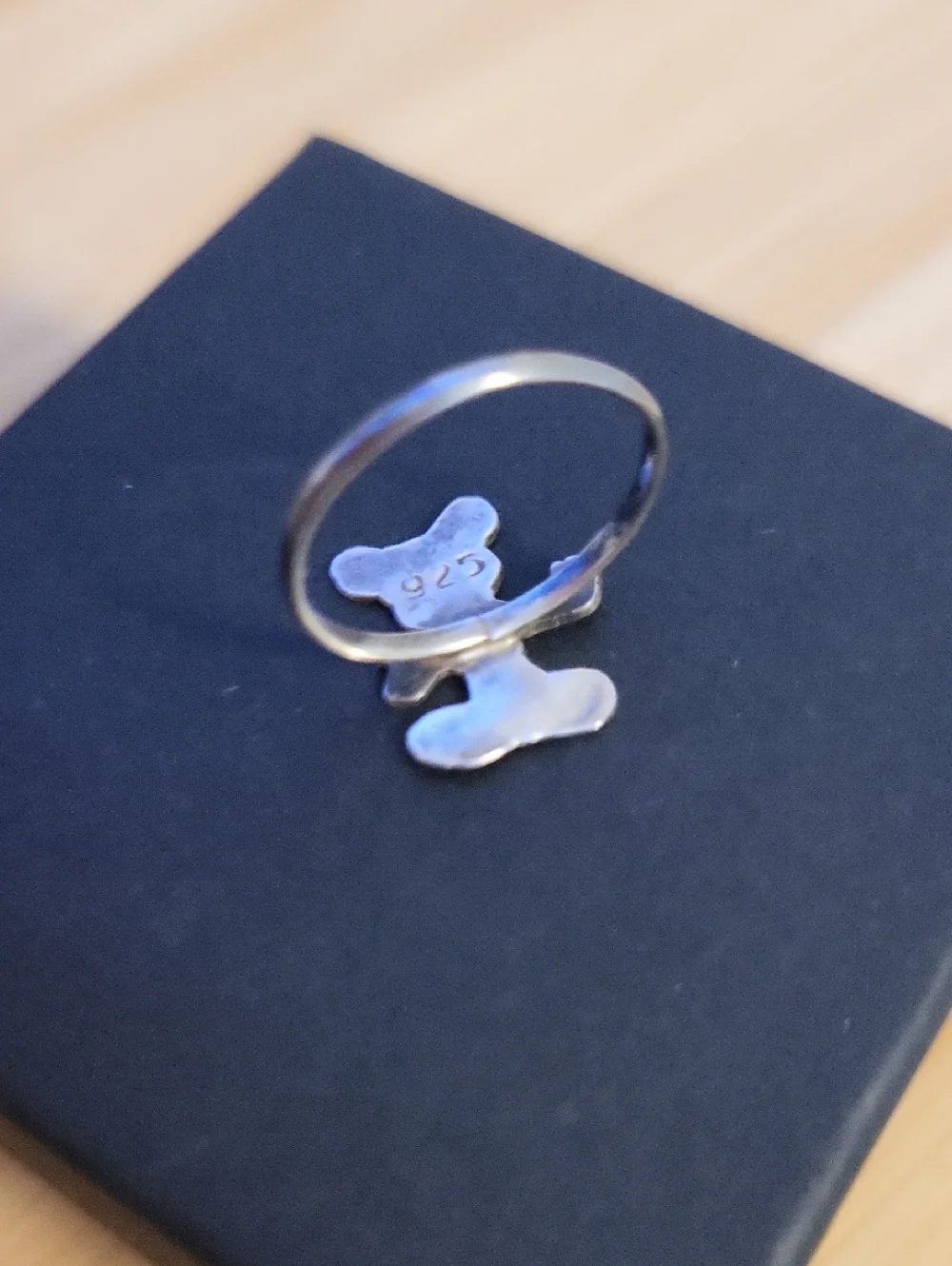 Vintage 925 Sterling Silver Child's Mickey Mouse Ring